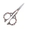 Atacado do Fabricante Tesouras Pequenas Requintadas Retrô Tesouras Clássicas Flor de Ameixa Tesouras de Aço Inoxidável para Ponto Cruz Tesouras Domésticas para Saquinhos de Chá