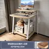 Escritorio de Computadora, Escritorio Pequeño, Mini Mesa Móvil de Estudio para Laptop, Mesa de Noche Simple para Apartamento Pequeño en Dormitorio