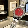 Nuevo popular sensación de internet Serie Real Roble bisel de diamantes reloj de mujer, comercio exterior transfronterizo moda y elegante reloj de cuarzo al por mayor