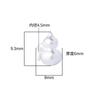 Colgante de calabaza sólido mate de plata esterlina s925 Seiko diy hecho a mano cuerda trenzada con cuentas accesorios de plata 1.5g