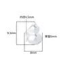 Colgante Sólido de Calabaza Mate Esmerilado de Plata de Ley S925 Seiko Cuerda Trenzada a Mano DIY Accesorios de Plata con Cuentas 1.5 Gramos