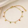 Pulseiras Geométricas de Aço Titânio com Zircônia Colorida em Múltiplos Estilos para Mulheres, Banhadas a Ouro 18K, Não Desbotam, Joias Modernas e Versáteis
