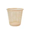 Cubo de basura de plástico recortado para el hogar Sala de estar Dormitorio Cubo de basura de plástico Tapa simple sin tapa Papelera de baño Basura de limpieza