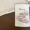 Novos grampos de cabelo, elásticos de cabelo e presilhas BB coloridas com estampa de bolinhas, estrelas e corações em formato de urso para crianças