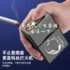 Estuche para Cigarrillos Recargable con Mechero, A Prueba de Viento, Gran Capacidad para 20 Cigarrillos, Tapa abatible, Resistente a la Presión, A Prueba de Humedad, Set Creativo de Estuches para Cigarrillos