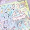 Xinmo Xinlight Livro de Adesivos para Meninas se Vestirem Edição Leve 7.0 Novo Menina Desenho Animado Fofo Livro de Adesivos DIY