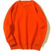 Sudadera de Forro Polar Unisex con Cuello Redondo, Manga Larga, Color Sólido, Estilo Hip-Hop Holgado, Exportación Europea y Americana, Para Primavera y Otoño