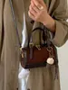 Bolso Boston único con bloques de color para mujer, nuevo modelo 2026, bolso de mano de alta gama, bolso cruzado, bolso de hombro para el trabajo y los desplazamientos