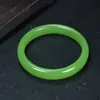 Pulseira de Jade Sintético Verde Imperial 13mm, Pulseira Larga Estreita de Jade Sintético Hetian em Várias Cores, Fabricante de Presentes