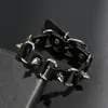 Pulseira Estilo Punk Quente Pulseira de Couro de Vaca Genuíno Pulseira com Fecho de Corrente Letra X Pulseira de Couro de Vaca