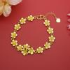Pulsera de oro y arena con diseño de nicho de moda femenina, de latón chapado en oro, venta al por mayor, oferta especial en vivo