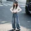 Jeans Rectos Estilo Coreano para Niñas Otoño 2026 Cómodos Resistentes a las Arrugas Pantalones de Uso Diario