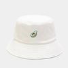 Nuevo Sombrero de Pescador Bordado de Aguacate para Hombres y Mujeres, Sombrero Tipo Cubeta Plegable de Algodón Puro, Tendencia de Sombrero de Pareja para Exteriores en Verano