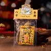 Amuletos de gato do Templo Xiyuan de Suzhou pintados à mão com cinábrio para riqueza e boa sorte, adesivo para celular, cartão de segurança para cães, amuleto de bênção para animais de estimação