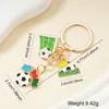 Colgante de Fútbol de Metal Llavero Creativo Recuerdo del Mundial para Hombres Aficionados Regalo Clásico