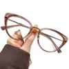 Nuevo Marco Cat-Eye Personalizado Popular Europeo y Americano Moda Femenina Fotografía Callejera Espejo Plano Anti-Luz Azul Se Puede Equipar con Lentes para Miopía Tendencia