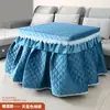 Mesa Cuadrada Plegable Calefactora para Uso Doméstico, Base para Fogata, Mesa de Comedor Marrón de 80 cm, Mesa Kang, Mesa de Café para Sala de Estar