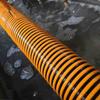 Tubería Reforzada de PVC Amarilla y Negra Engrosada Resistente al Desgaste para Succión de Arena, Especializada para Bombeo de Arena, Transporte de Materiales Sólidos, Tubería de Tendón de Vaca Roscada Resistente a Alta Presión