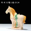 Caballo Tang Sancai Caballo de Cerámica Año del Caballo Adorno Regalo Nacional Artesanía de Caballo Regalo Decoración de Sala de Estar Adorno para el Hogar Seis Caballos