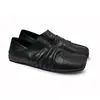 Sapatos Meio Pantufa Femininos de Couro Genuíno com Pregas Estilo Niche Baotou Primavera e Verão 2025 Sapatos Mule Quadrados Planos Sapatos Pequenos de Couro Sapatos de Camada Única