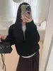 Suéter de Tricô Meia-Zip Novo Estilo Chanel 26 Início da Primavera, Suéter de Lã com Gola Alta Meia-Manga Longa Modelo de Passarela para Mulheres