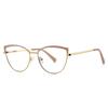 Gafas ópticas de moda 3099 pintura de puntos bicolor gafas anti-luz azul montura de mujer Europa y Estados Unidos transfronterizo nuevo espejo plano punto