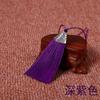 Borla de liga com borla boca de peixe plana borla estilo chinês marcador pente acessórios de vestuário pequena borla borla decorativa presente