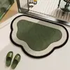 Alfombra de Piso para Baño de Barro de Diatomeas con Animación de Dibujos Animados, Felpudo Absorbente de Secado Rápido Antideslizante para Puerta de Baño, Felpudo para Puerta de Cocina del Hogar