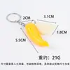 Llavero de pimiento rojo verde amarillo artificial creativo para bolsa de comida pimiento dulce ajo colgante tazón completo comida y juego al por mayor