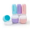 Produto Novo de Venda Quente Transfronteiriça Combinação de Garrafas Portáteis de Silicone Macio para Viagem para Gel de Banho, Detergente de Roupa e Loção