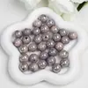 Dingyi 16mm Luna Fría Cuentas Redondas de Colores Cuentas Acrílicas Galvanizadas con Agujero Cuentas Sueltas Accesorios para Cadena de Teléfono Móvil DIY