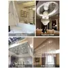 Accesorios para lámpara de cristal colgante triangular cortina de cuentas DIY material de tira de cuentas de vidrio partición decorativa de hotel KTV