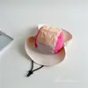 Chapéu de Sol Colorido Estilo Primavera para Crianças, Chapéu de Pescador Fino e Fofo de Secagem Rápida para Verão para Meninos e Meninas
