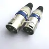 Conector de micrófono para mezclador KTV de cañón hembra, tarjeta, grifo, conector hembra balanceado de tres núcleos, aguja de cobre plateada