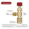 Ar Condicionado Portátil de Fabricante Válvula de Segurança de Fluoreto 1/4-5/16 Anticongelante Chave de Fluxo Manual R22R410R32 Acessórios de Cobre