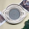 Cesta de almacenamiento de cuerda de algodón tejida a mano con hilo de algodón ecológico, cesta de almacenamiento de joyas, cosméticos, artículos diversos, cesta de almacenamiento de llaves de frutas
