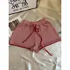 Calça de Dormir Listrada Estilo Coreano para Mulheres, Novos Shorts Largos de Verão 2025, Calça para Usar em Casa que Pode Ser Usada na Rua