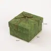 Venta al por mayor de fábrica de cajas de embalaje para joyería de estilo pequeño y fresco, cajas para pulseras, cajas de regalo con moño y cajas de regalo con tapa y base