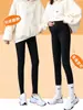 Calça de Maternidade Outono e Inverno Suporte para Barriga Calça Tubarão Sem Ceder Veludo Plus Espessada Para Gestantes Sair Esportes Camada de Base Calça Longa Roupas de Inverno