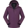 Jaqueta 3 em 1 (Forro de Fleece) (Capuz Removível) Unissex Casual Versátil Outdoor Diário