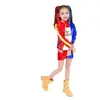Fantasia de Halloween Infantil COS Fantasia Esquadrão Suicida Hallie Quinn Fantasia de Performance Infantil Roupas de Performance Anime