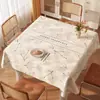 Mantel Cuadrado Floral Fresco y Sencillo Impermeable, Resistente al Aceite y al Calor Modelo Nuevo 2026 Cuadrado a Cuadros Cubierta para Mesa de Comedor Mesa de Café