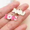 Série Dia dos Namorados de Pingentes Esmaltados em Liga Metálica Acessórios para Joias Artesanais DIY Pingentes para Colar Pulseira Brincos Chaveiro