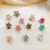Mini Pinza de Garra Pequeña de Aleación con Flor de Verano Nueva Pétalo Pinza para el Cabello de Mujer Pinza para Flequillo Pinza Lateral para Cabello Rebelde Accesorios para el Cabello Mujer