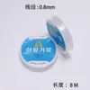 Hilo Elástico Transparente de Cristal Coreano Hilo de Pesca para Abalorios Material para Hacer Pulseras de Perlas Joyería