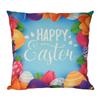 Almohada de Huevo de Pascua Transfronteriza Funda de Almohada de Lino Cubierta de Cojín Estilo Ins Conejo Funda de Almohada para Cabecera de Sofá Dropshipping