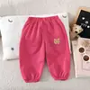 Pantalones Deportivos de Verano para Niños de Nuevo Estilo Primavera y Otoño Pantalones Casuales Pantalones de Chándal para Niños y Niñas Estilo Coreano Pantalones para Exteriores
