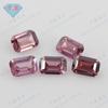 Huagang Gem Rectangular Biselado Coche Plano Combinación Multicolor Circonia Piedra Desnuda Color Esmeralda Anillos de Corte Lote