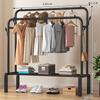 Nuevo Modelo Rejilla Lateral de Extra Grosor y Gran Capacidad, Perchero de Pie para Uso Doméstico, Perchero para Ropa de Dormitorio