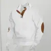 Ropa Masculina Transfronteriza Primavera y Otoño Jacquard Pesado Casual Sudadera de Manga Larga Amazon Corte Delgado Cuello Alto Pulóver Sudadera Bordada
